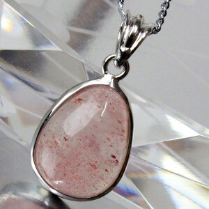 Xgx[NH[c y_gbStrawberry Quartz 䕐 Xgx[NH[c lbNX ؂񂾂 ˂ꂷ y_ggbv Pendant Necklace y_gbY fB[X  _