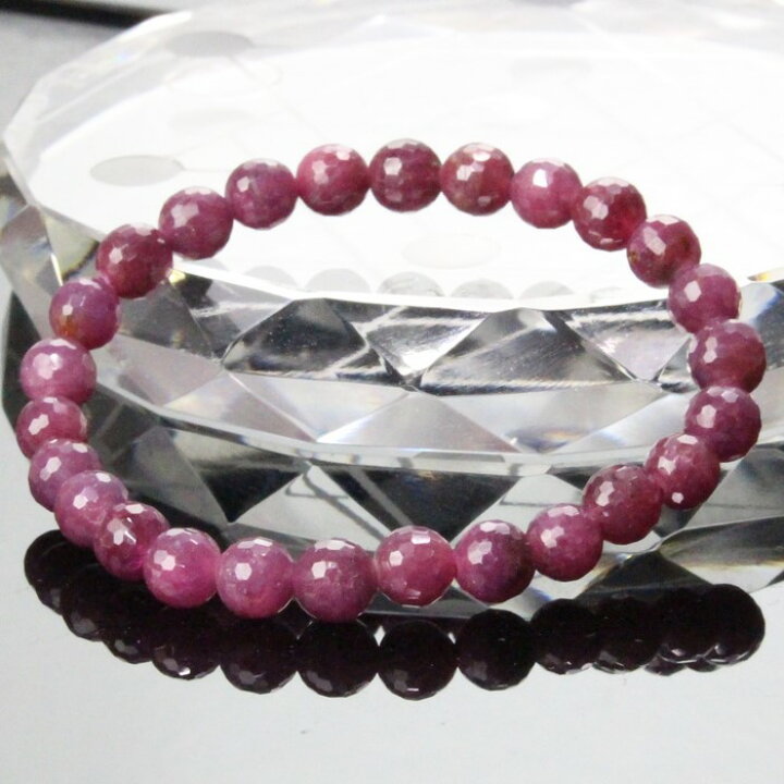 楽天市場】【一点物】【6mm玉】ルビー ブレスレット｜紅宝石 Ruby  