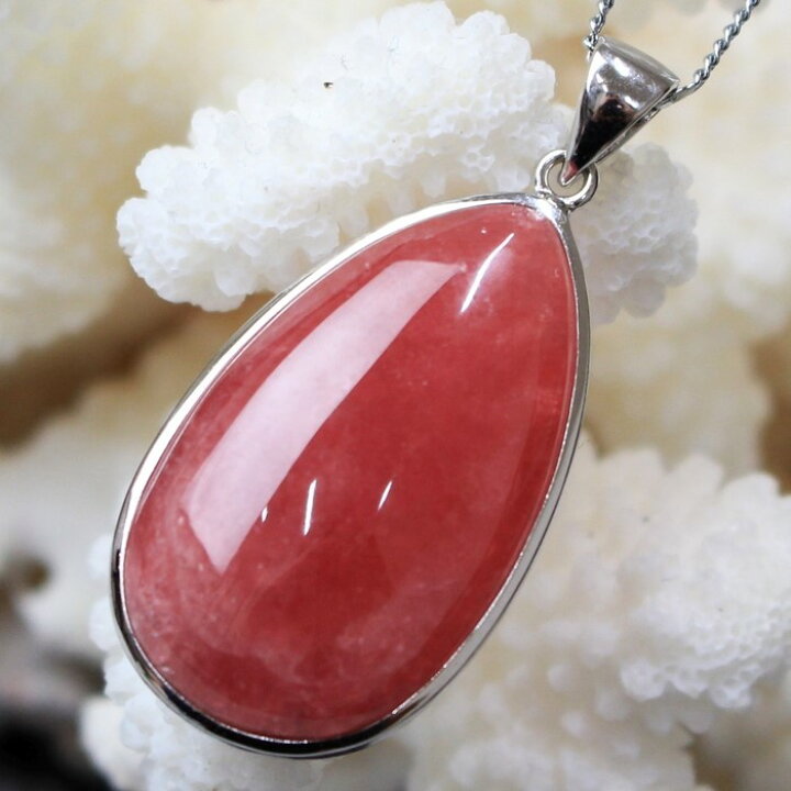 楽天市場】【大粒 天然石】インカローズ ペンダント｜Rhodochrosite 