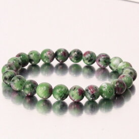 【限定 1点物 7mm玉】ルビーインゾイサイト ブレスレット｜Ruby Zoisite ルビーインゾイサイト ブレスレッド Bracelet ブレス バングル 数珠 腕輪 ブレスレット Bangle｜おすすめ パワーストーン ブレスレット 天然石 人気 ルビーインゾイサイト【ポイント割引商品】