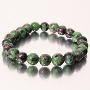 �y���� 1�_�� 7mm�ʁz���r�[�C���]�C�T�C�g �u���X���b�g�bRuby Zoisite ���r�[�C���]�C�T�C�g �u���X���b�g �u���X���b�h Bracelet �u���X �o���O�� ����b�p���[�X�g�[�� �u���X���b�g �V�R�� �C