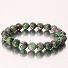 【限定 1点物 8mm玉】ルビーインゾイサイト ブレスレット｜Ruby Zoisite アニョライト ルビー ブレスレッド Bracelet ブレス バングル 数珠 ブレスレット｜メンズ レディース 人気 おすすめ 限定 天然石 ルビーインゾイサイト