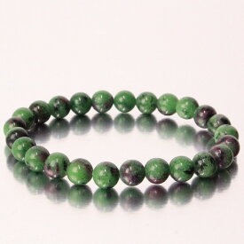 【限定 1点物 7mm玉】ルビーインゾイサイト ブレスレット｜Ruby Zoisite アニョライト ルビー ブレスレット ブレスレッド Bracelet ブレス バングル 数珠｜メンズ レディース 限定 一点物 パワーストーン ルビーインゾイサイト