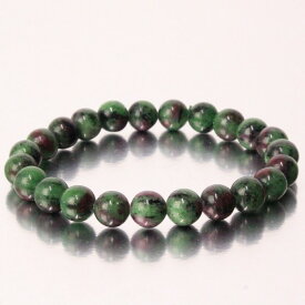 【限定 1点物 8mm玉】ルビーインゾイサイト ブレスレット｜Ruby Zoisite ルビーインゾイサイト ブレスレッド Bracelet ブレス バングル 数珠 腕輪 ブレスレット Bangle｜おすすめ パワーストーン ブレスレット 天然石 人気 ルビーインゾイサイト