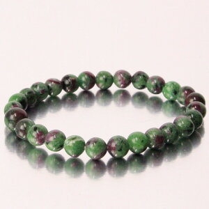 �y���� 1�_�� 7mm�ʁz���r�[�C���]�C�T�C�g �u���X���b�g�bRuby Zoisite �A�j�����C�g ���r�[ �u���X���b�h Bracelet �u���X �o���O�� ���� �u���X���b�g�b�����Y ���f�B�[�X �V�R�� ���� ��_�� ��