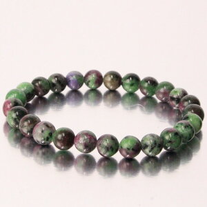 �y���� 1�_�� 7mm�ʁz���r�[�C���]�C�T�C�g �u���X���b�g�bRuby Zoisite ���r�[�C���]�C�T�C�g �u���X �o���O�� ���� �r�� �u���X���b�h Bracelet �u���X���b�g Bangle�b�����Y ���f�B�[�X �p���[�X