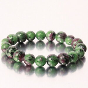 �y���I ��_�� 10mm�ʁz���r�[�C���]�C�T�C�g �u���X���b�g�bRuby Zoisite ���r�[�C���]�C�T�C�g �u���X���b�g Bangle �u���X���b�h Bracelet �u���X �o���O�� ���� �r�ցb�p���[�X�g�[�� �u���X���b