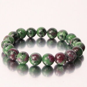 �y���I ��_�� 10mm�ʁz���r�[�C���]�C�T�C�g �u���X���b�g�bRuby Zoisite �A�j�����C�g ���r�[ �u���X���b�g Bangle �u���X���b�h Bracelet �u���X �o���O�� ���� �r�ցb�����Y ���f�B�[�X ��_�� �p