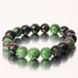 �y���I ��_�� 10mm�ʁz���r�[�C���]�C�T�C�g �u���X���b�g�b�A�j�����C�g Ruby Zoisite ���r�[ �u���X���b�g �u���X���b�h Bracelet �u���X �o���O�� ����b�p���[�X�g�[�� �u���X���b�g �V�R�� 