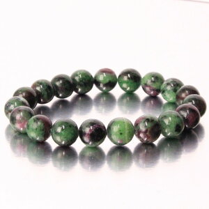 �y���I ��_�� 10mm�ʁz���r�[�C���]�C�T�C�g �u���X���b�g�bRuby Zoisite ���r�[�C���]�C�T�C�g �u���X���b�h Bracelet �u���X �o���O�� ���� �u���X���b�g�b�����Y ���f�B�[�X ��_�� �p���[�X�g