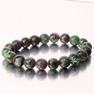 yI _ 10mmʁzr[C]CTCg uXbgbRuby Zoisite r[C]CTCg uXbg uXbh Bracelet uX oO bY fB[X  _ p
