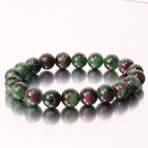 �y���I ��_�� 10mm�ʁz���r�[�C���]�C�T�C�g �u���X���b�g�bRuby Zoisite ���r�[�C���]�C�T�C�g �u���X���b�g Bangle �u���X���b�h Bracelet �u���X �o���O�� ���� �r�ցb�����Y ���f�B�[�X �V�R�� 