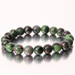 �y���I ��_�� 10mm�ʁz���r�[�C���]�C�T�C�g �u���X���b�g�bRuby Zoisite ���r�[�C���]�C�T�C�g �u���X���b�h Bracelet �u���X �o���O�� ���� �r�� �u���X���b�g Bangle�b�p���[�X�g�[�� �u���X���b