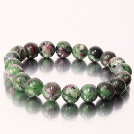 【厳選 一点物 10mm玉】ルビーインゾイサイト ブレスレット｜アニョライト Ruby Zoisite ルビー ブレス バングル 数珠 腕輪 ブレスレッド Bracelet ブレスレット Bangle｜メンズ レディース 天然石 限定 一点物 ルビーインゾイサイト 【ポイント割引商品】