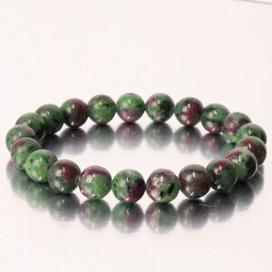 �y���I ��_�� 10mm�ʁz���r�[�C���]�C�T�C�g �u���X���b�g�bRuby Zoisite ���r�[�C���]�C�T�C�g �u���X���b�g Bangle �u���X���b�h Bracelet �u���X �o���O�� ���� �r�ցb�����Y ���f�B�[�X �p���[