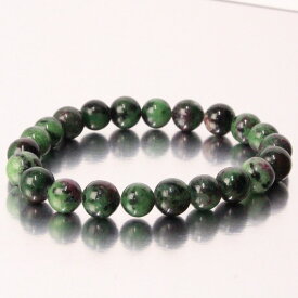 【厳選 一点物 10mm玉】ルビーインゾイサイト ブレスレット｜アニョライト Ruby Zoisite ルビー ブレス バングル 腕輪 ブレスレッド Bracelet ブレスレット｜メンズ レディース 人気 おすすめ 天然石 海外直輸入 ルビーインゾイサイト 【ポイント割引商品】