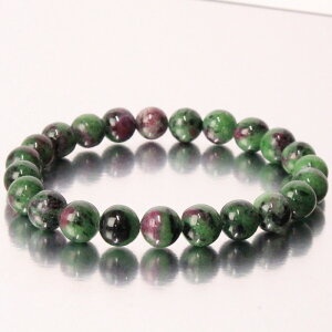 yI _ 10mmʁzr[C]CTCg uXbgbAjCg Ruby Zoisite r[ uXbg uXbh Bracelet uX oO bVR uXbg p[Xg[ 