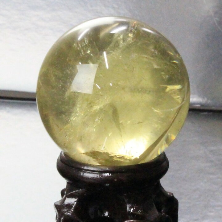 楽天市場】【44mm レア 1点物】シトリン 丸玉 黄水晶 Citrine シトロン 