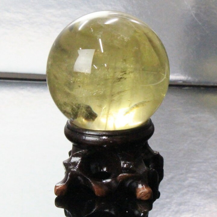 楽天市場】【44mm レア 1点物】シトリン 丸玉 黄水晶 Citrine シトロン  