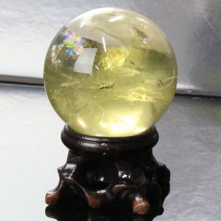 楽天市場】【44mm レア 1点物】シトリン 丸玉 黄水晶 Citrine シトロン 
