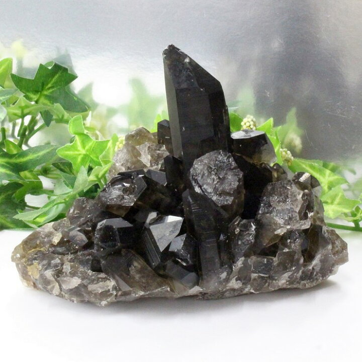 楽天市場】モリオン クラスター 黒水晶 Morion モリオン 原石 邪気払い  