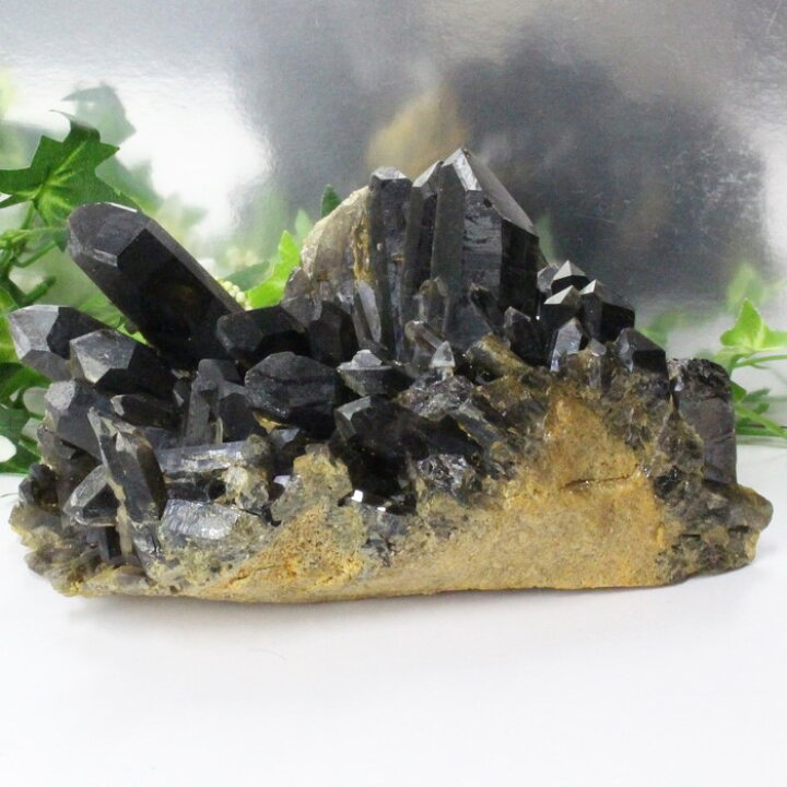 楽天市場】モリオン クラスター モリオン Morion 黒水晶 原石 