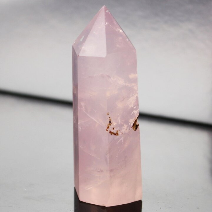 楽天市場】【一点物 現物】ローズクォーツ ポイント ピンク 紅水晶 
