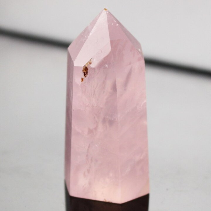 楽天市場】【レア 1点物】ローズクォーツ ポイント 紅水晶 ピンク Rose 