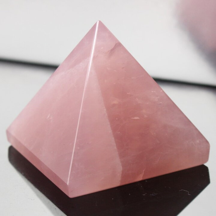 楽天市場】ローズクォーツ ピラミッド 紅水晶 ピンク ローズクォーツ 