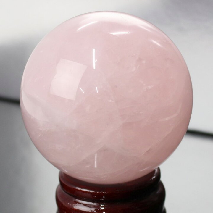 楽天市場】【69mm】ローズクォーツ 丸玉 ピンク 紅水晶 Rose Quartz 