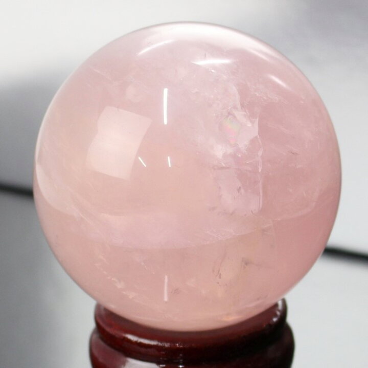 楽天市場】【67mm】ローズクォーツ 丸玉 紅水晶 ピンク Rose Quartz 