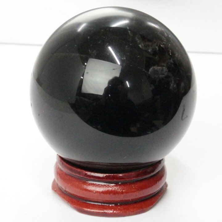 楽天市場】【47mm】モリオン 丸玉 Morion 黒水晶 モリオン 原石 球 