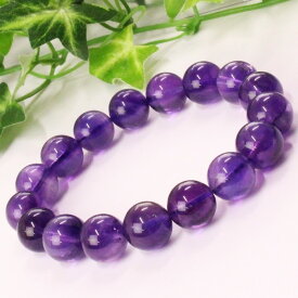 【厳選 一点物 大玉 12mm】アメジスト ブレスレット アメシスト Amethyst 紫水晶 アメジスト ブレスレット Bracelet ブレスレッド 腕輪 アメジストブレスレット パワーストーン ブレスレット 天然石 メンズ レディース 人気 アメジスト