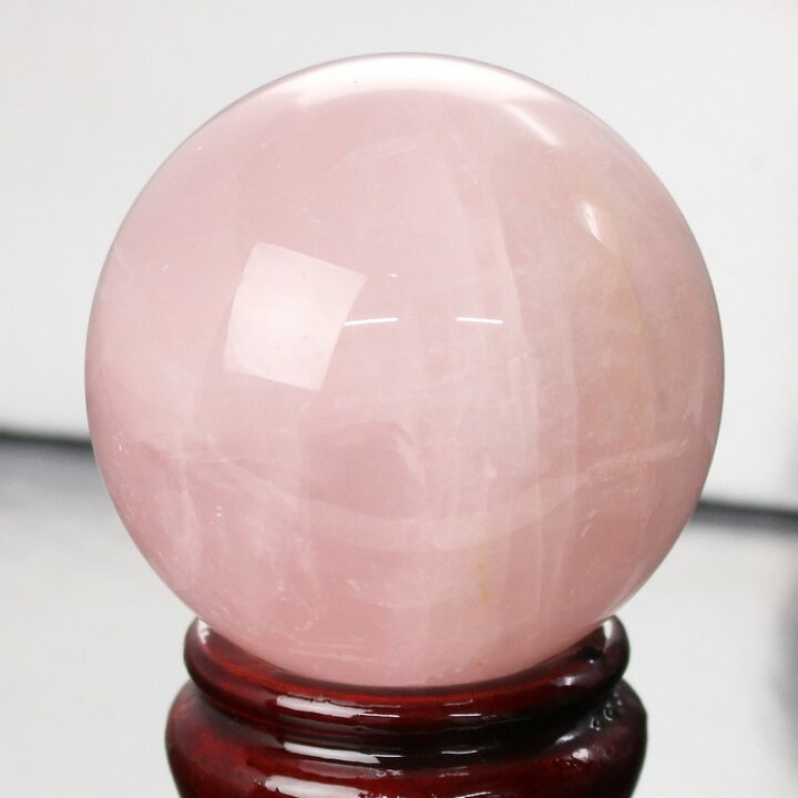 楽天市場】【レア 1点物 59mm】ローズクォーツ 丸玉 Rose Quartz 紅 