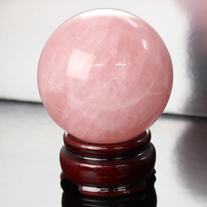 楽天市場】【59mm】ローズクォーツ 丸玉 Rose Quartz ピンク ローズ 