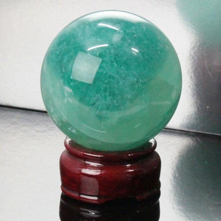 楽天市場】【大玉 62mm】フローライト 丸玉 蛍石 グリーンフローライト 
