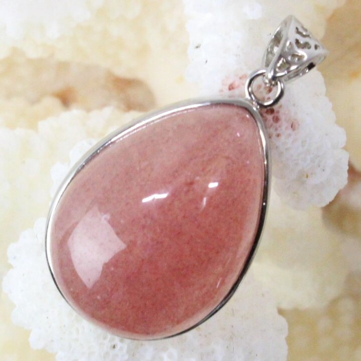 楽天市場】ストロベリークォーツ ペンダント 水晶 Strawberry Quartz