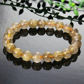 【ブラジル産最高品質 一点物 9mm】ルチルクォーツ ブレスレット 原石 ルチルクオーツ ルチルクォーツ ブレスレット Bracelet ブレスレッド 腕輪 ルチルクォーツブレスレット メンズ レディース 人気 おすすめ 天然石 海外直輸入 ルチルクォーツ