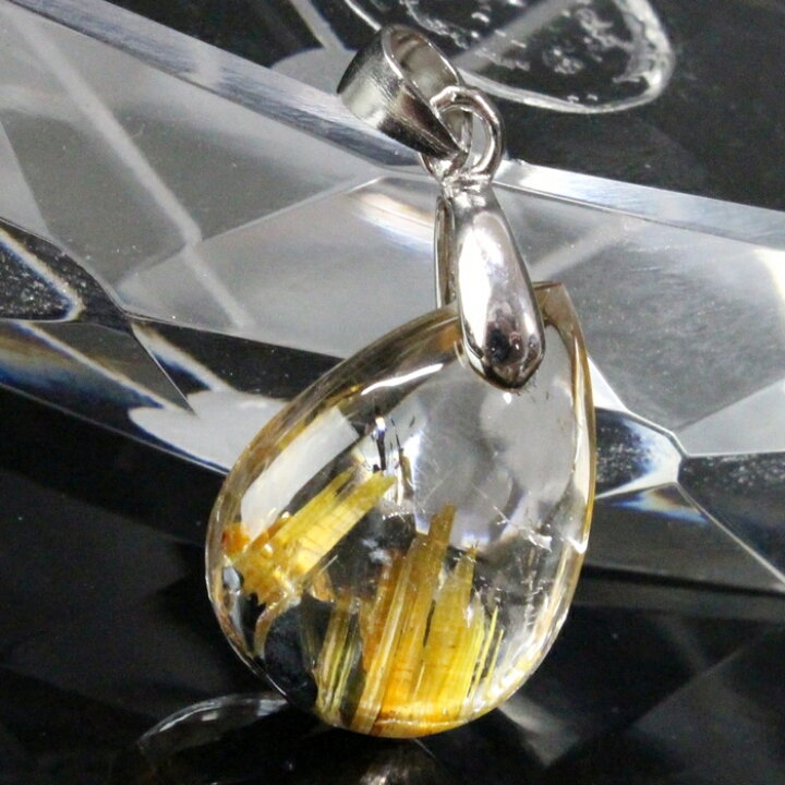 楽天市場】ルチルクォーツ ペンダント 金針水晶 原石 ルチルクォーツ 