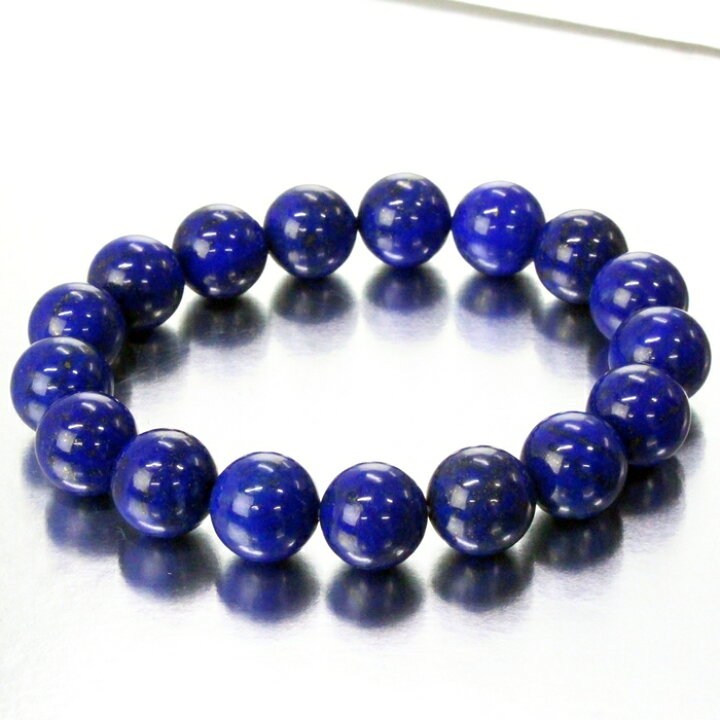 楽天市場】【高品質 一点物販売 12mm】ラピスラズリ ブレスレット 青 