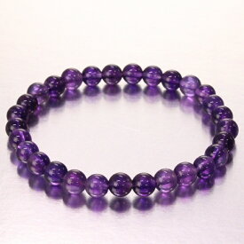 【一級品の輝き 厳選一点物 6mm】アメジスト ブレスレット 【高品質 ブラジル産】Amethyst 紫水晶 アメジスト ブレスレット 腕輪 Bracelet アメジストブレスレット パワーストーン ブレスレット 天然石 メンズ レディース 人気 アメジスト