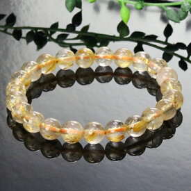 【一級品の輝き 厳選一点物 8mm】ルチルクォーツ ブレスレット 原石 金運 財運 仕事運 ルチルクォーツ ブレスレット Bracelet 腕輪 バングル ルチルクォーツブレスレット メンズ レディース 人気 おすすめ 天然石 海外直輸入 ルチルクォーツ