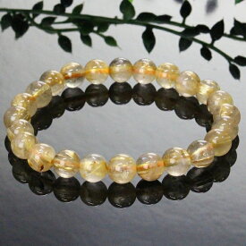 【厳選品質 一点物 7mm】ルチルクォーツ ブレスレット 金針水晶 金運 財運 ルチルクォーツ ブレスレット 腕輪 Bracelet ルチルクォーツブレスレット パワーストーン ブレスレット 天然石 メンズ レディース 人気 ルチルクォーツ