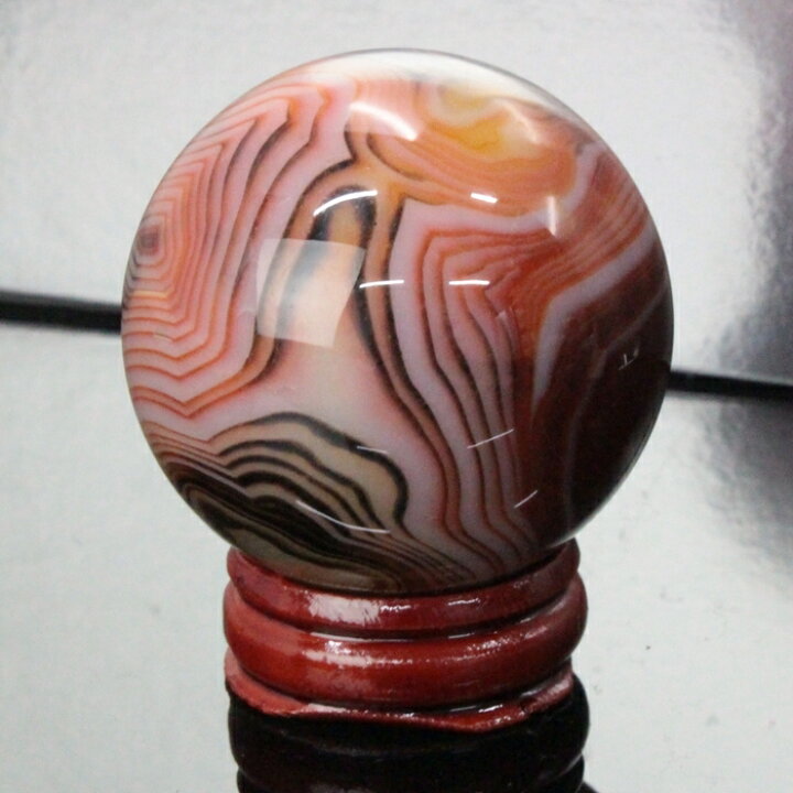 楽天市場】【一級品の輝き 厳選一点物 44mm】メノウ 丸玉 瑪瑙 