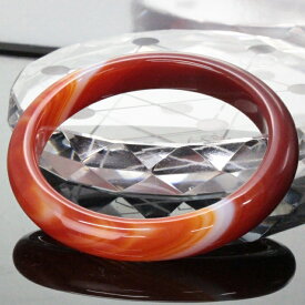 【一点物現物】メノウ バングル アゲート メノウ めのう 瑪瑙 赤縞瑪瑙 サードオニキス ブレスレット 原石 腕輪 バングル Bracelet メノウバングル パワーストーン バングル 人気 おすすめ 天然石 海外直輸入価格 メノウ