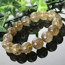 【高品質厳選一点物 14mm】ルチルクォーツ ブレスレット 勝負運 金運 財運 ルチルクォーツ ブレスレット Bracelet 腕輪 ルチルクォーツブレスレット パワーストーン ブレスレット 人気 おすすめ 天然石 海外直輸入価格 ルチルクォーツ