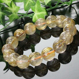 【特選品質一級品 一点物現物 13mm】ルチルクォーツ ブレスレット 原石 金運 財運 ルチルクォーツ ブレスレット ブレス Bracelet 腕輪 ルチルクォーツブレスレット パワーストーン ブレスレット 天然石 メンズ レディース 人気 ルチルクォーツ