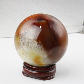 【54mm】 瑪瑙（サードオニキス） 丸玉｜瑪瑙 メノウ めのう アゲート Agate【丸玉 Circle Ball 原石 Gemstone 水晶玉 Crystal ball Sphere 球体 置物 台座 水晶球 大玉 ルース Ruth】メンズ レディース パワーストーン 天然石 海外直輸入価格 瑪瑙【ポイント割引商品】