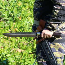 【限定生産・在庫限り】究極の甲伏せ造り剣鉈 1尺｜サバイバルマスター1 吉野監修 秋友義彦作 最後の鍛造｜白鋼レベル特殊鋼／カイデックス鞘付／レッドオルカ／日本刀技術／サバイバルナイフ／アウトドア／災害対策／プレミア