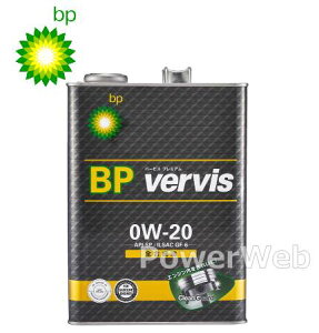 BP Vervis Premium 0W-20 (0W20) SP/GF-6 S K\ԗp GWIC ׎pF4L